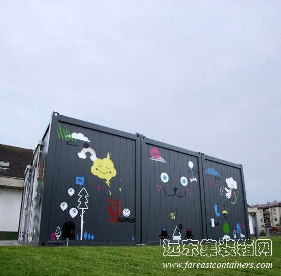 Temporary Kindergarten Ajda,住人集裝箱活動(dòng)房屋,二手集裝箱貨柜