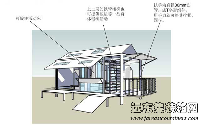 帶天窗的變形小屋,集裝箱活動房,二手集裝箱貨柜,住人集裝箱房屋