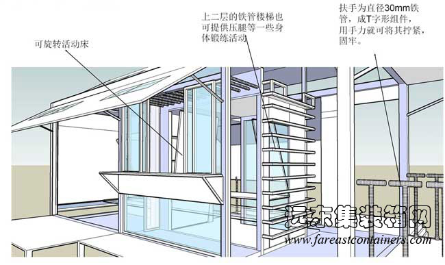 帶天窗的變形小屋,集裝箱活動房,二手集裝箱貨柜,住人集裝箱房屋