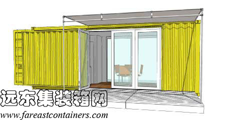 Sunset Idea House 的建筑設(shè)計(jì)圖,集裝箱活動(dòng)房,住人集裝箱房屋,二手集裝箱