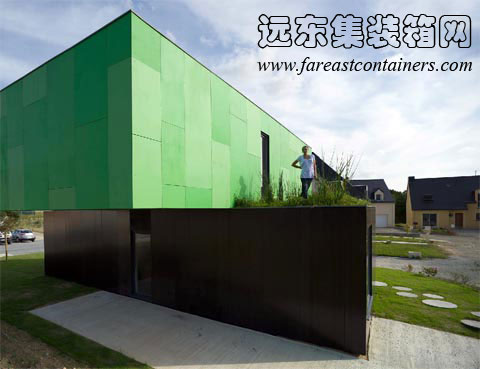 Cross Shape Container Home,集裝箱活動房,集裝箱房屋,集裝箱建筑,集裝箱住宅,住人集裝箱