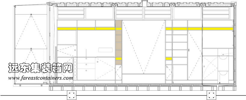 Port-a-bach集裝箱度假屋立面圖,集裝箱住宅,集裝箱建筑,集裝箱房屋,集裝箱活動房,住人集裝箱