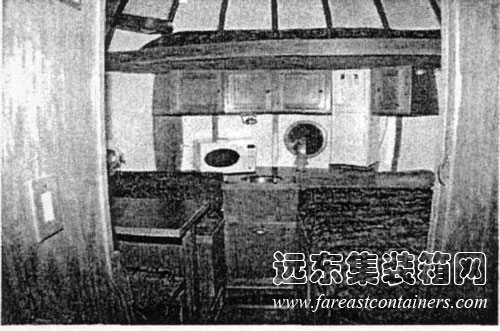 球體移動房屋內(nèi)部,模塊化建筑