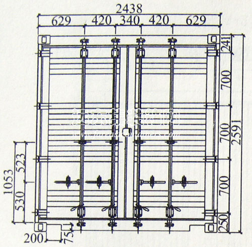 IAA、ICC 集裝箱后端(門)圖