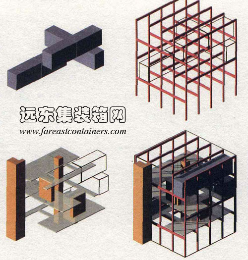 盒子建筑模型上的重建