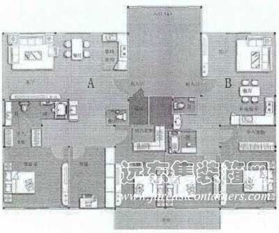 “明曰之家二號(hào)”CSI住宅樣板間平面圖