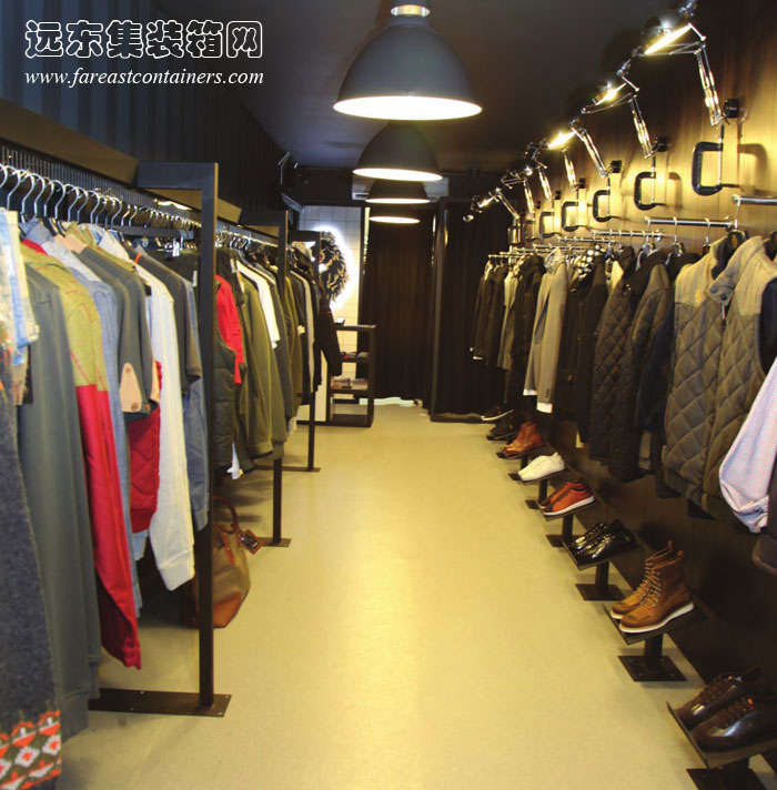 BOX PARK 集裝箱購(gòu)物中心的服裝店