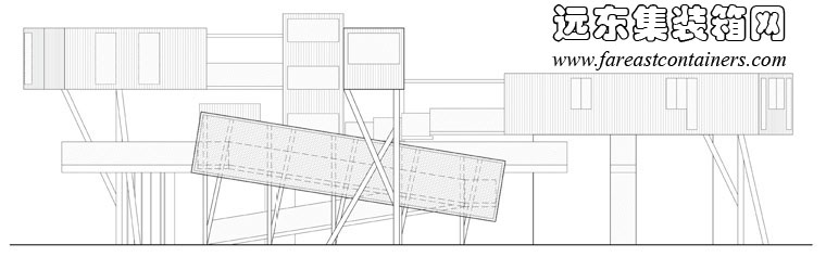 Contertainer 集裝箱社區(qū)中心立面圖