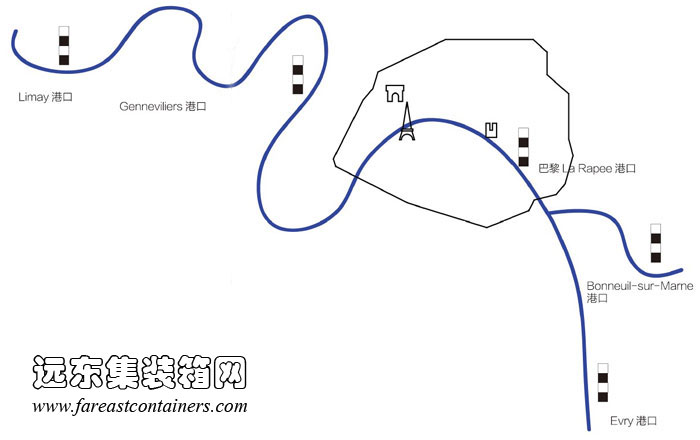 巴黎集裝箱移動(dòng)燈塔地理位置