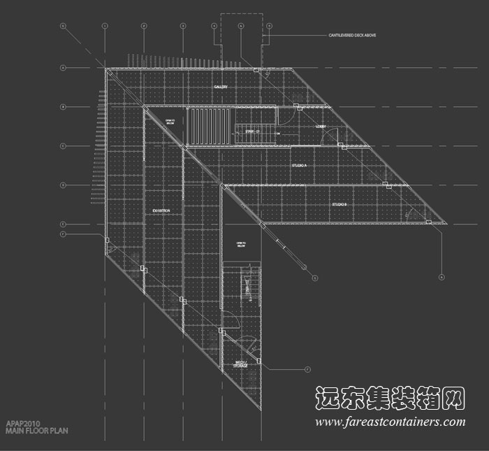 APAP open school 集裝箱學(xué)校底層平面圖